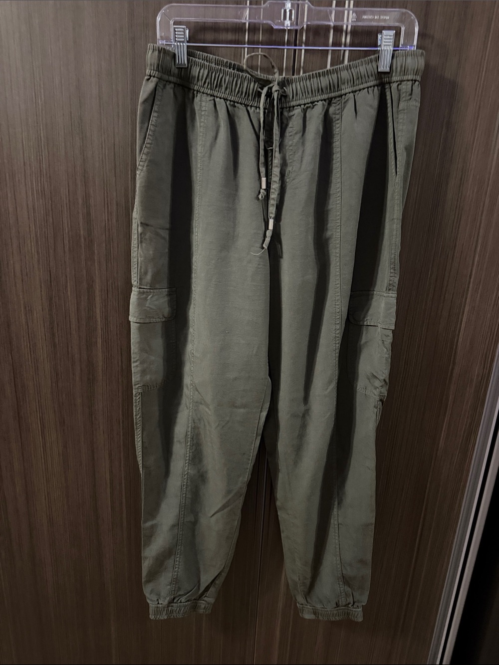 Massimo Olive Drawstring Cargo Pants
